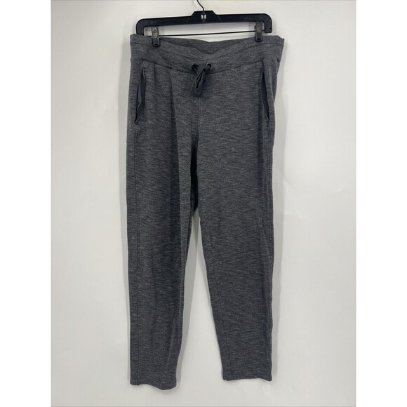 Athleta Heathered Gray Sweatpants Pull On Track Jogger Pants Size Medium - Picture 1 of 6
